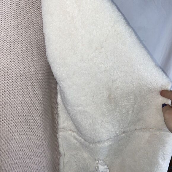 Lovestitch Pink faux suede and fur Cardigan Sweater medium - Picture 7 of 7